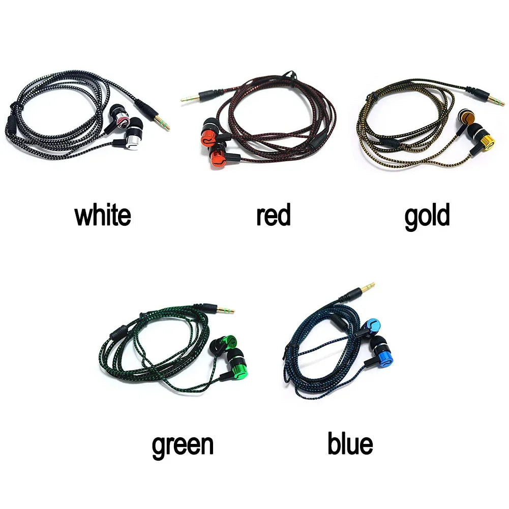 Universal Wired Earphone Noise Reduction In-Ear Stereo Earphones Noodles Style Sport Headset For Samsung Huawei Headphones Oasis Select