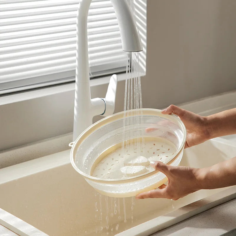 Foldable Microwave Splatter Cover Silicone Fresh-keeping Heating Cover Oil-proof Splash-proof Cover with Hook Color Cooking Lids Oasis Select
