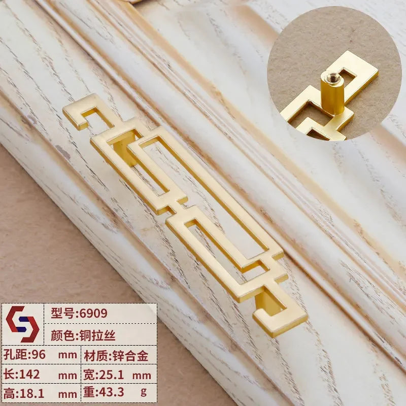 Drawer Pull, Cabinet Hardware, Sturdy Parts Cupboard Handle for Bedroom Closet Oasis Select Copper wire drawin96