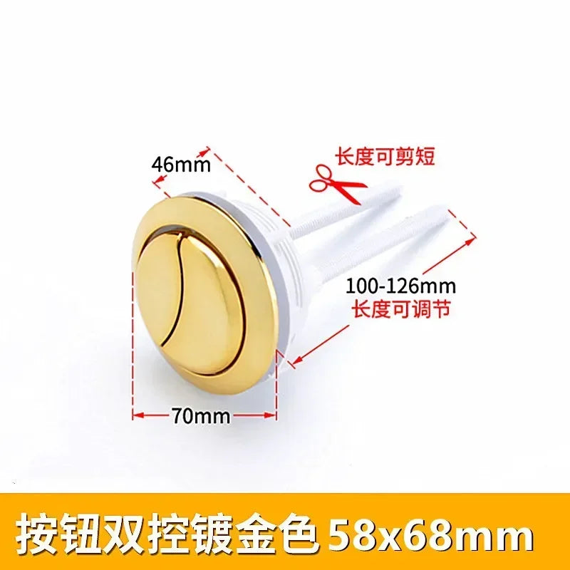1PCS Dual Flush Toilet Tank Button 38mm/48mm/58mm Round shape Closestool Push Buttons Flush Valves Switch Bathroom Accessories Oasis Select D