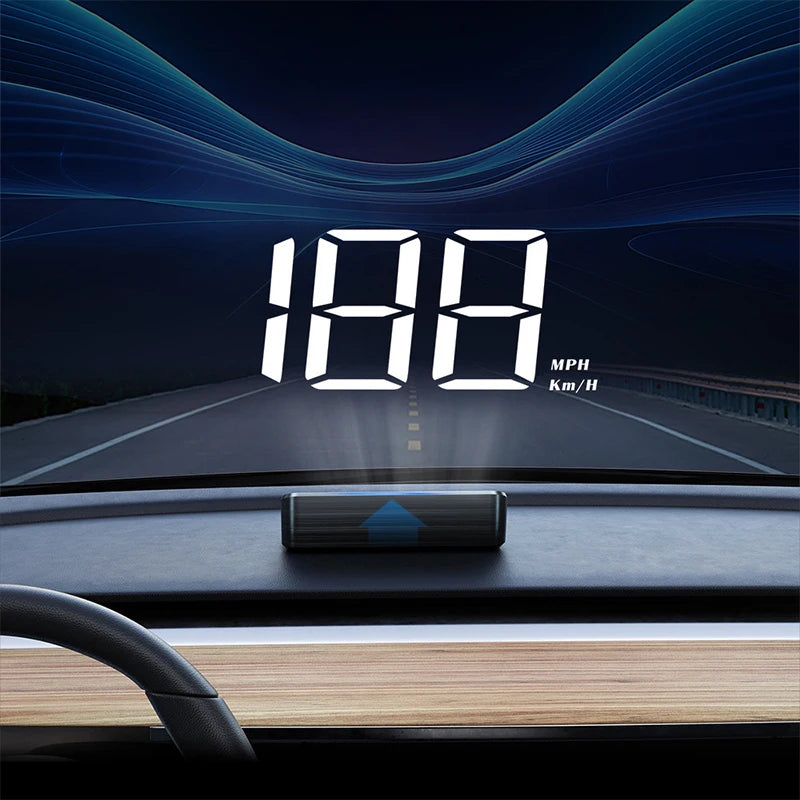 Car Speedometer HUD GPS Head Up Display Digital Speed Meter Windshield Projector For Vehicles Truck Auto Electronics Accessories Oasis Select