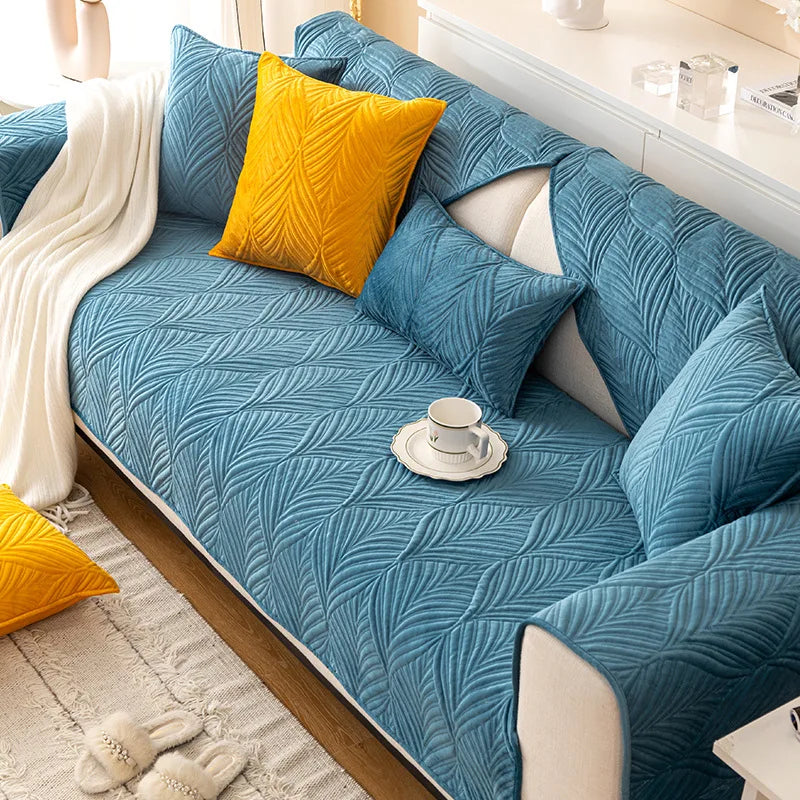 Nordic sofa cushion simple modern leather sofa cover non slip cushion four seasons universal sofa dust cover cover Oasis Select 70cm x 180cm 600 4