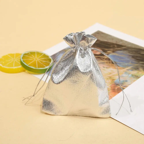 20Pcs Gold & Silver Drawstring Gift Bags | Jewelry Pouches Drawstring Gift Bags Oasis Select