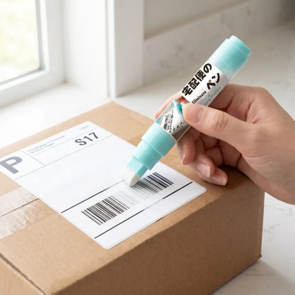 Portable Thermal Paper Erasing Pen Large Capacity Remove Address Phone Privacy Protection Pen Durable Shipping Labels Bills Oasis Select