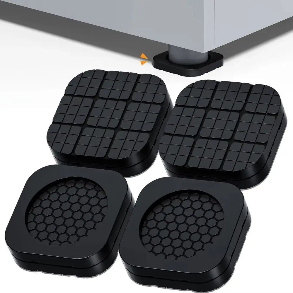 4Pcs Anti Slip Washer Anti Vibration Feet Pad Silent Dampers Heightening Washing Machine Foot Pad Shock-absorbing Oasis Select