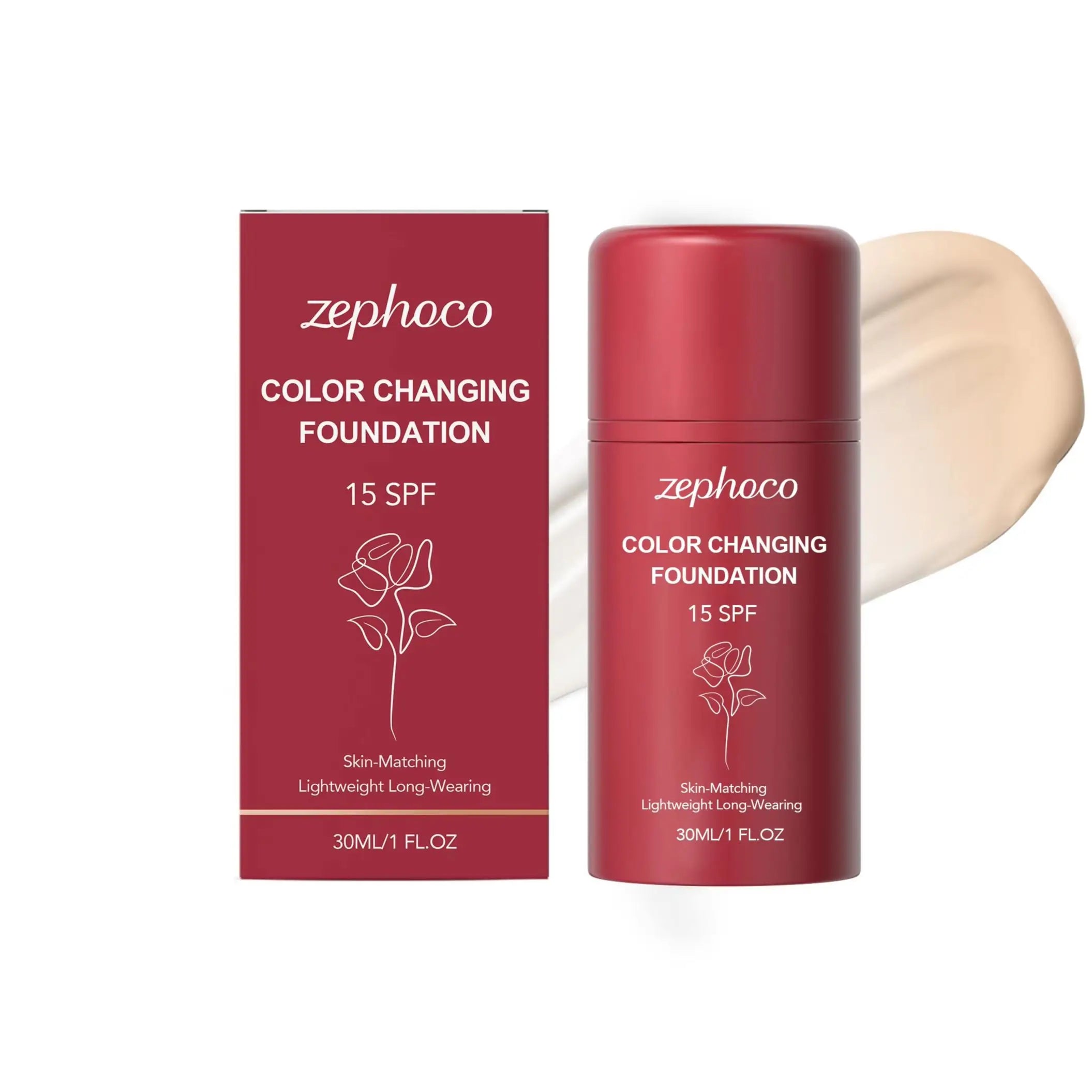 Zephoco Temperature-Changing Foundation – Hydrating & Sheer