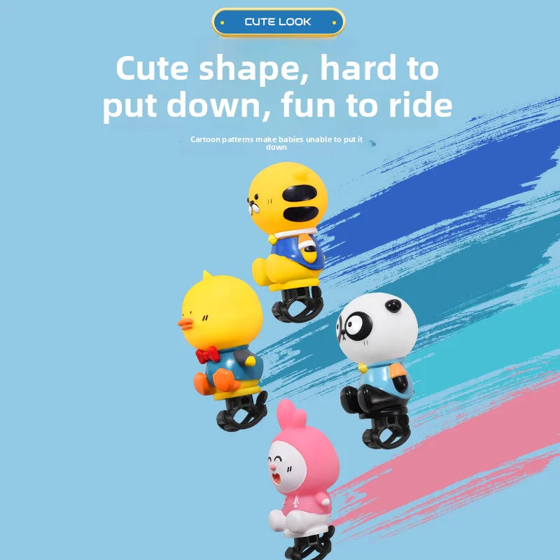 Children's balance car air horn bicycle bell super loud sliding car horn universal cute cartoon bell decoration Oasis Select