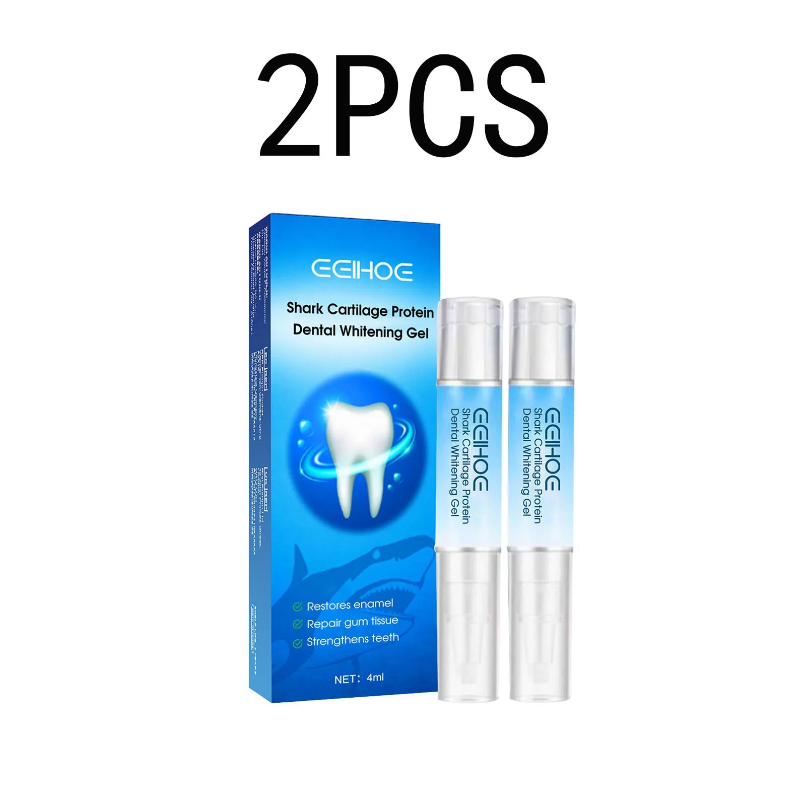 EELHOE Teeth Whitening Gel Pen – Stain Removal & Brightening Teeth Whitening Pen Oasis Select 2x4ml boxed