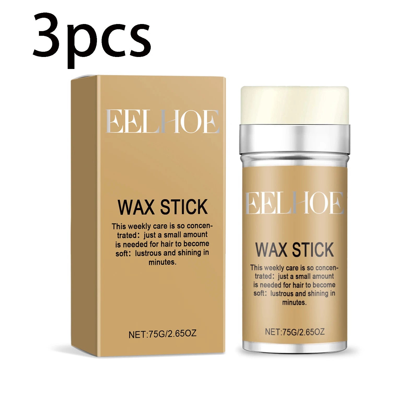 EELHOE Hair Wax Stick – Edge Control & Frizz Fix 75g