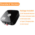 NFC Bluetooth 5.3 Audio Receiver 3.5mm AUX R/L RCA Stereo HIFI Music Wireless Adapter With Mic USB U-Disk Play Remote Control Oasis Select Standard Version v5.3