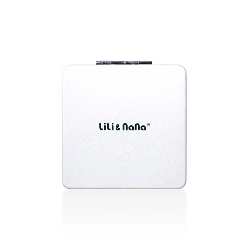 Square Folding Pocket Mirror – Gradient PU Leather, Dual-Sided Folding Makeup Mirror Oasis Select GX-026-white-02