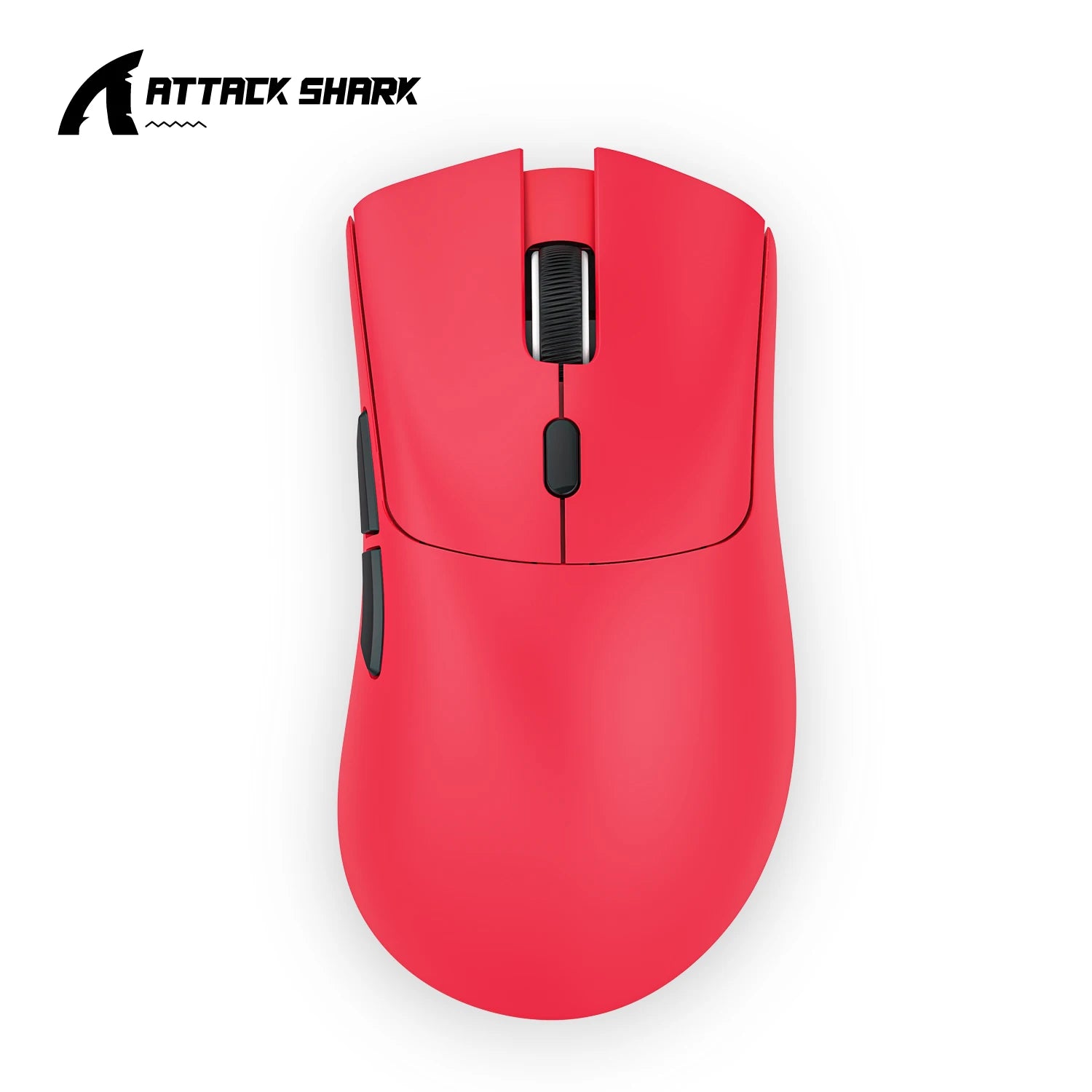 Attack Shark R1 Wireless Gaming Mouse Tri Mode 2.4G Bluetooth Wired 18K DPI 1000Hz PAW3311 Sensor 59g Lightweight Rechargeable Oasis Select R1 Red