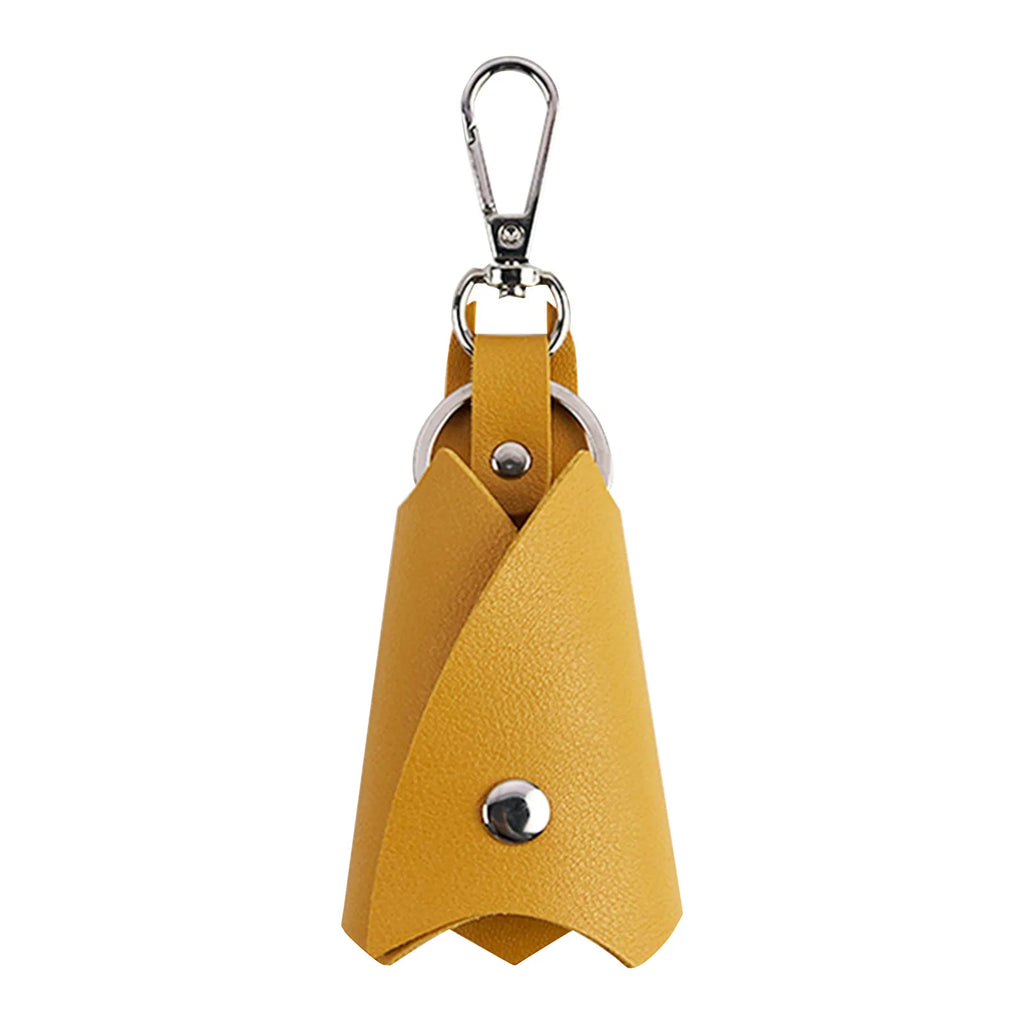 Fashion Creative Bat Shape PU Leather Keychain Men Women Key Holder Organizer Pouch Split Car Key Wallet Housekeeper Keyring Oasis Select Ginger One Size