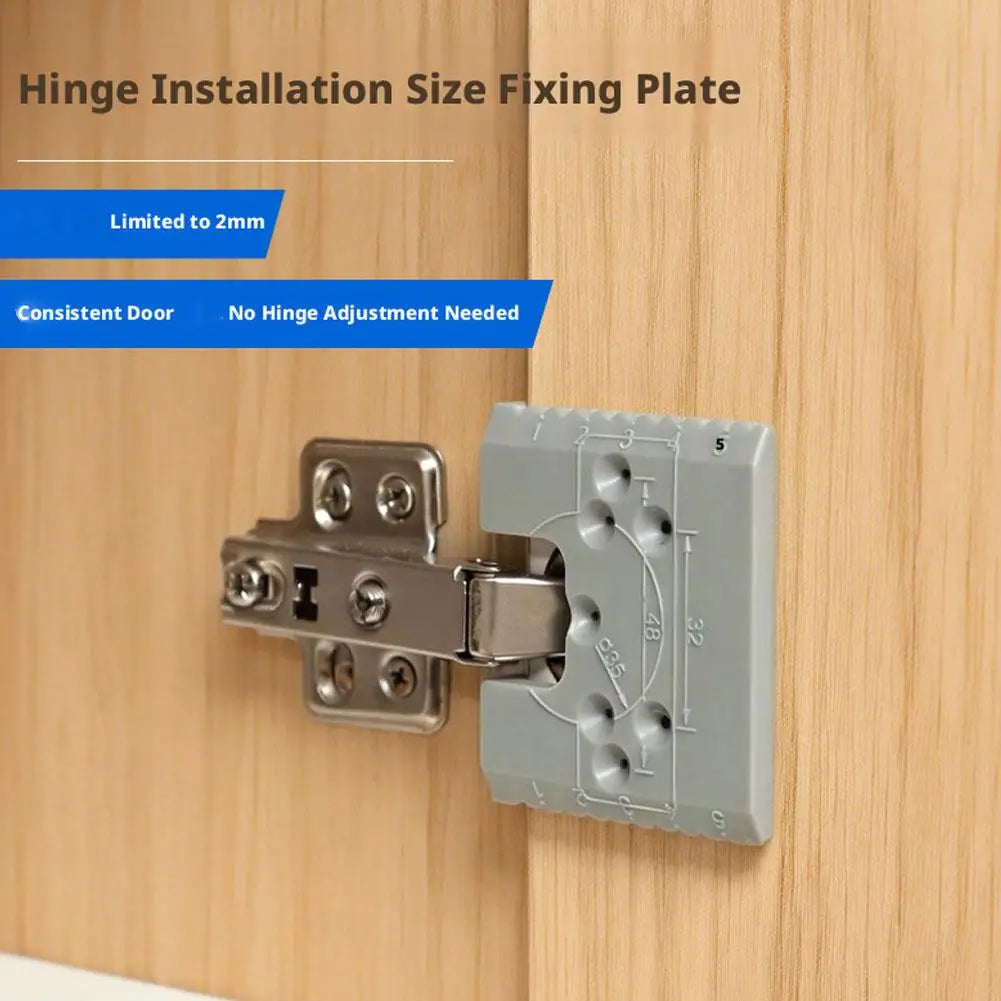 KITPIPI Door Hinge Jig – 35mm Drill & Install Guide Tool