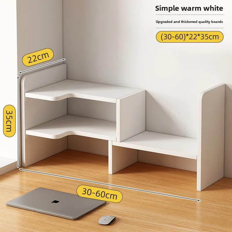 Desktop bookshelf storage shelf office storage shelf simple desk multi-layer telescopic shelf home desk small bookcase Oasis Select 11