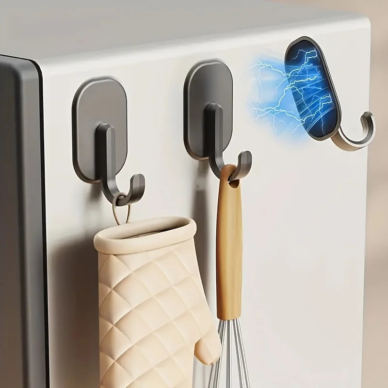Magnetic Hooks For Fridge Kitchen Heavy Duty Wall Mount Storage Organizer 4 Pack Towel Key Holder Container Washing Basket 2 Oasis Select