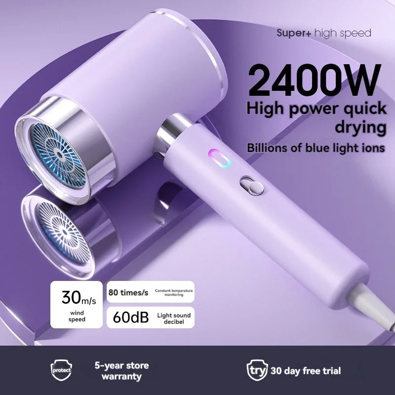 2400W salon high-power hair dryer, home hair salon, strong wind hair dryer, dormitory, cold and hot air, negative ion Oasis Select