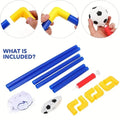Portable Micro Soccer Goal Set, Complete Outdoor Beach Training Equipment with Net Pump Ball, Lightweight Indoor Kids Sports Toy Oasis Select 1 set