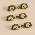 6Pcs Cartoon Lion Waist Cincher Waist Slimming Tool Pants Clips Detachable Metal Buttons Waist Tightener Clothing Accessories Oasis Select Green