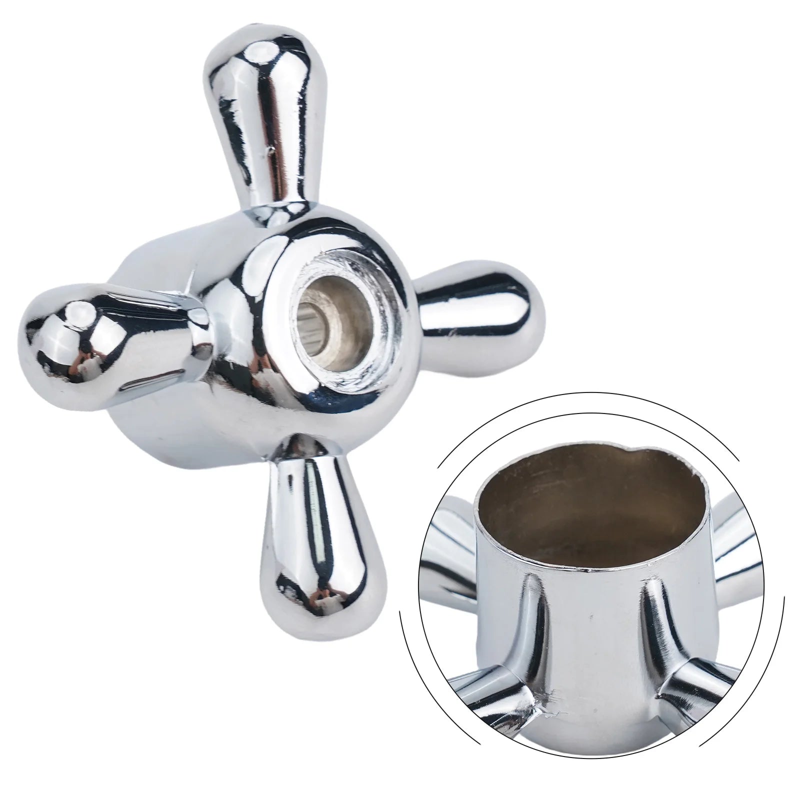 Cross Faucet Handle Knobs – Alloy Replacement Tap Kit 2-Pack Faucet Handle Knob Oasis Select