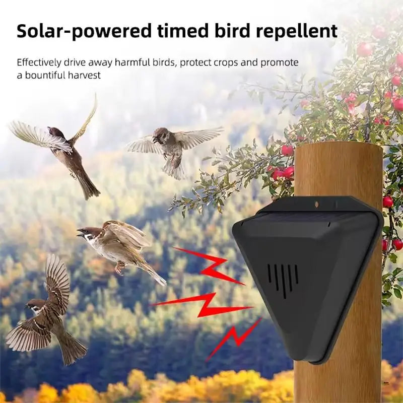 Solar Animal Repeller – Sound & Light Alarm, Weatherproof