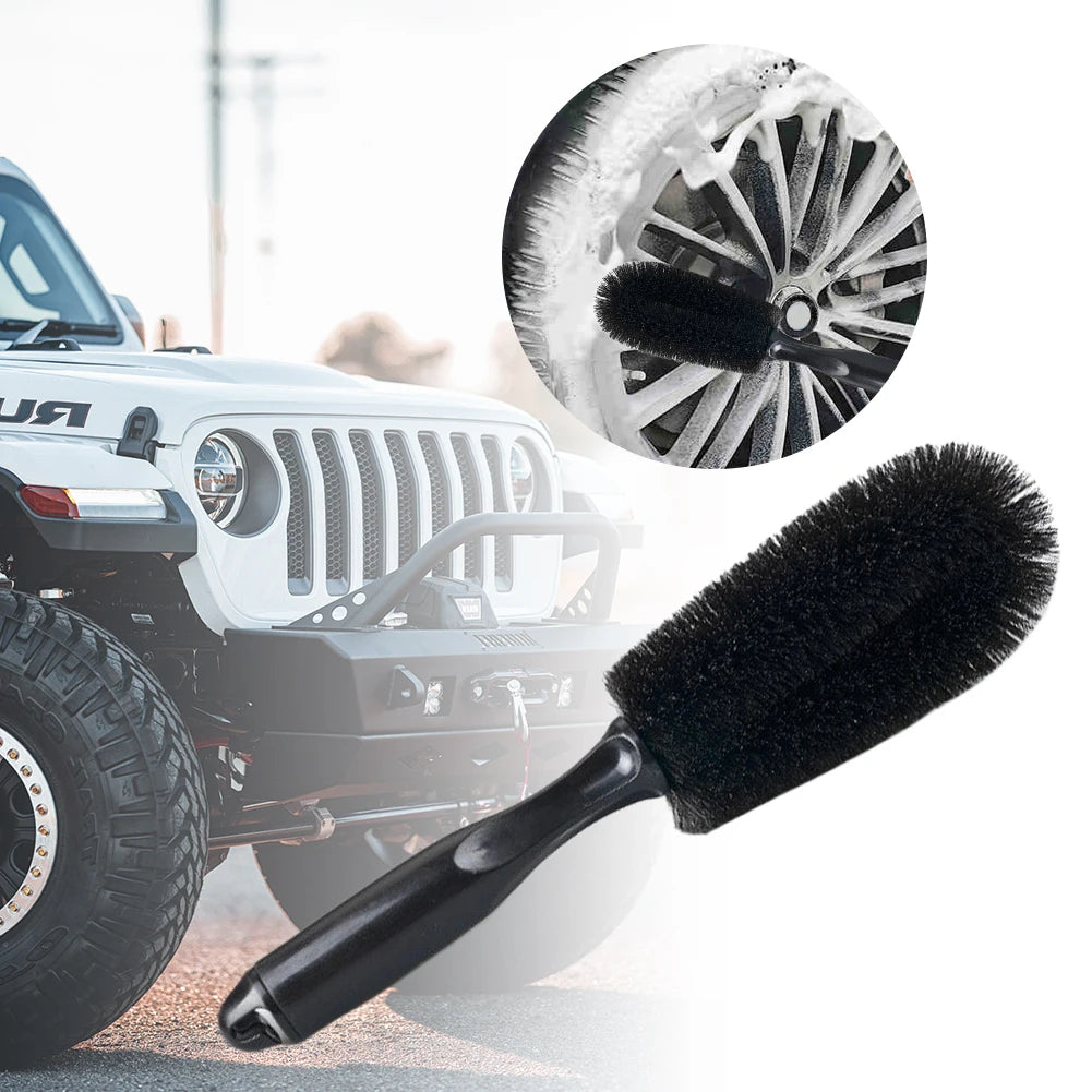 Soft Bristle Car Wheel Rim Cleaning Brush – Auto Detailing Auto Detailing Brush Oasis Select