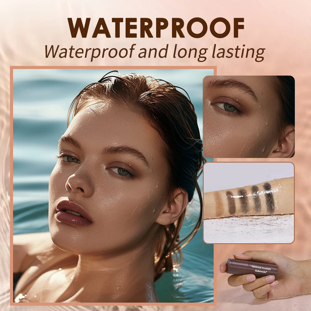Lakerain Hairline Powder Filling Hair and Eyebrows Gaps Naturally Modify Long Lasting Holding Waterproof Sweat-proof Fine Powder Oasis Select