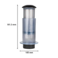 Portable Espresso French Press AeroPress Kit + 50 Filter Papers Portable Coffee Maker Oasis Select light green M