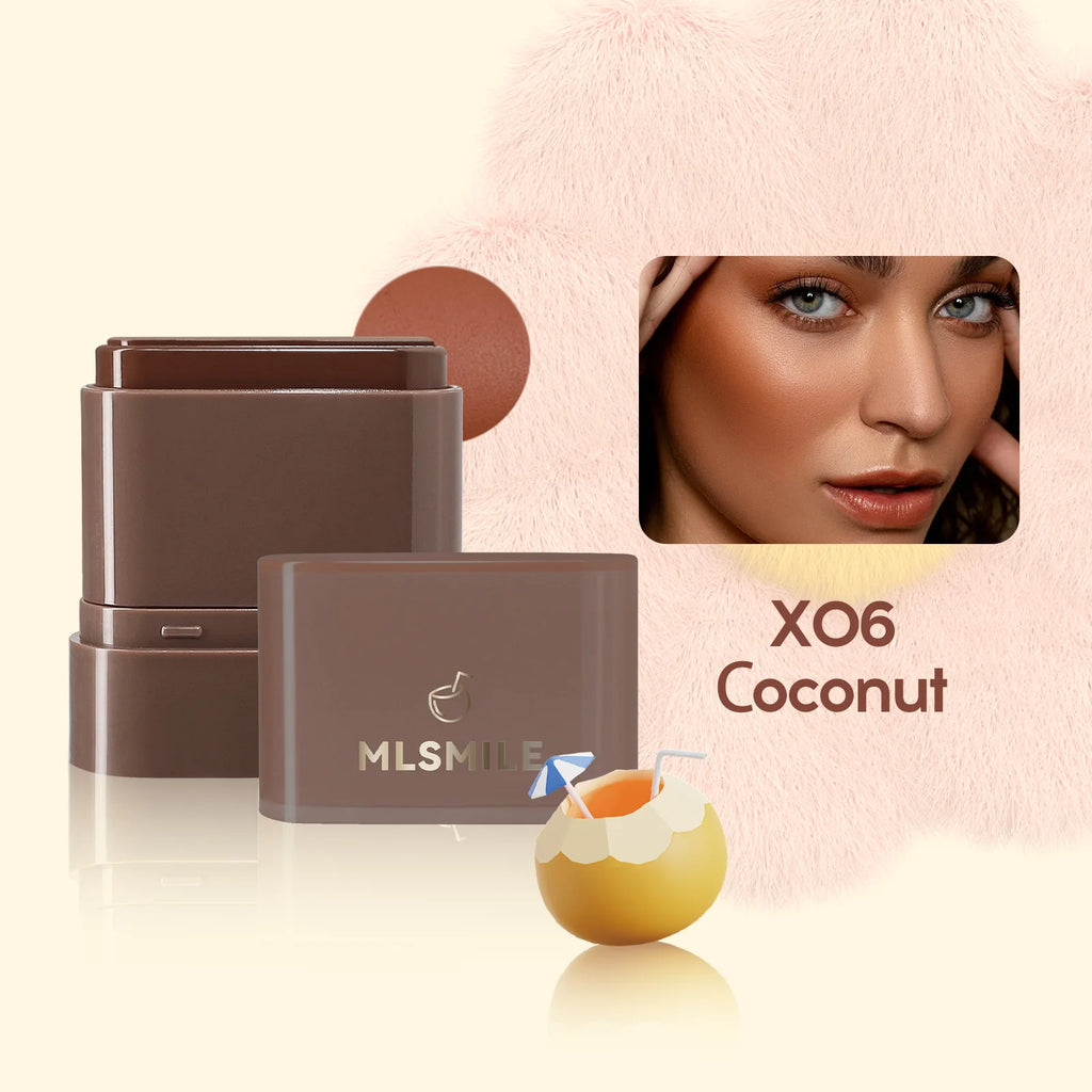 Waterproof Cream Blush Stick 2in1 Lip Cheek Tint Long Lasting Fruity Flavor Highlighter Contouring Makeup Blendable Oasis Select 06
