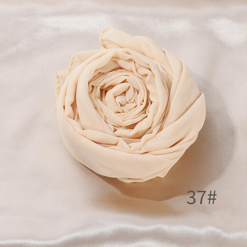 Chiffon Women Long Headscarf High-quality Windproof and Sand Proof Headscarf Seasonal Shawl Home Furnishings Oasis Select 37