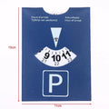 Reliable 4-Language PU Leather Parking Disc - European Design Universal Fit for Cars. Oasis Select A1