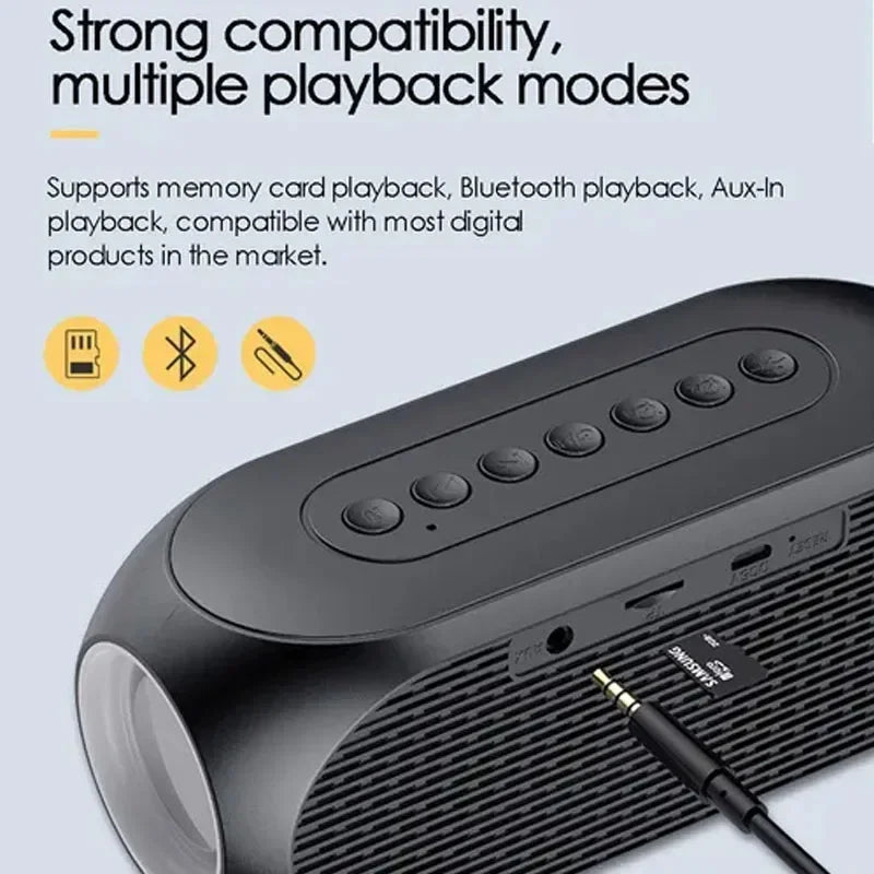 AyeBeau Bluetooth Speaker Alarm Clock FM Radio – Portable S8