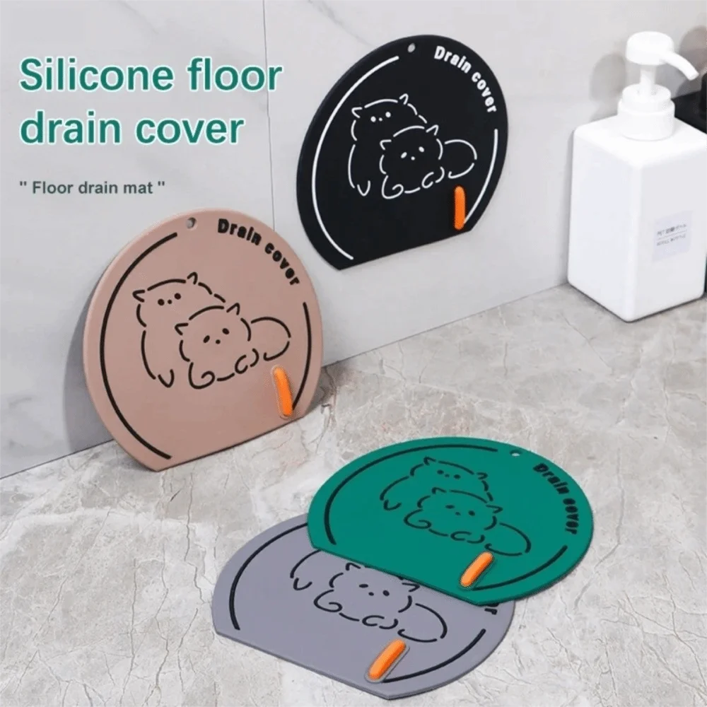 Reusable Silicone Sewer Floor Drain Cover Anti Odor Anti-blocking Deodorant Cover Anti-skid Kitchen Drain Covers Bathroom Oasis Select