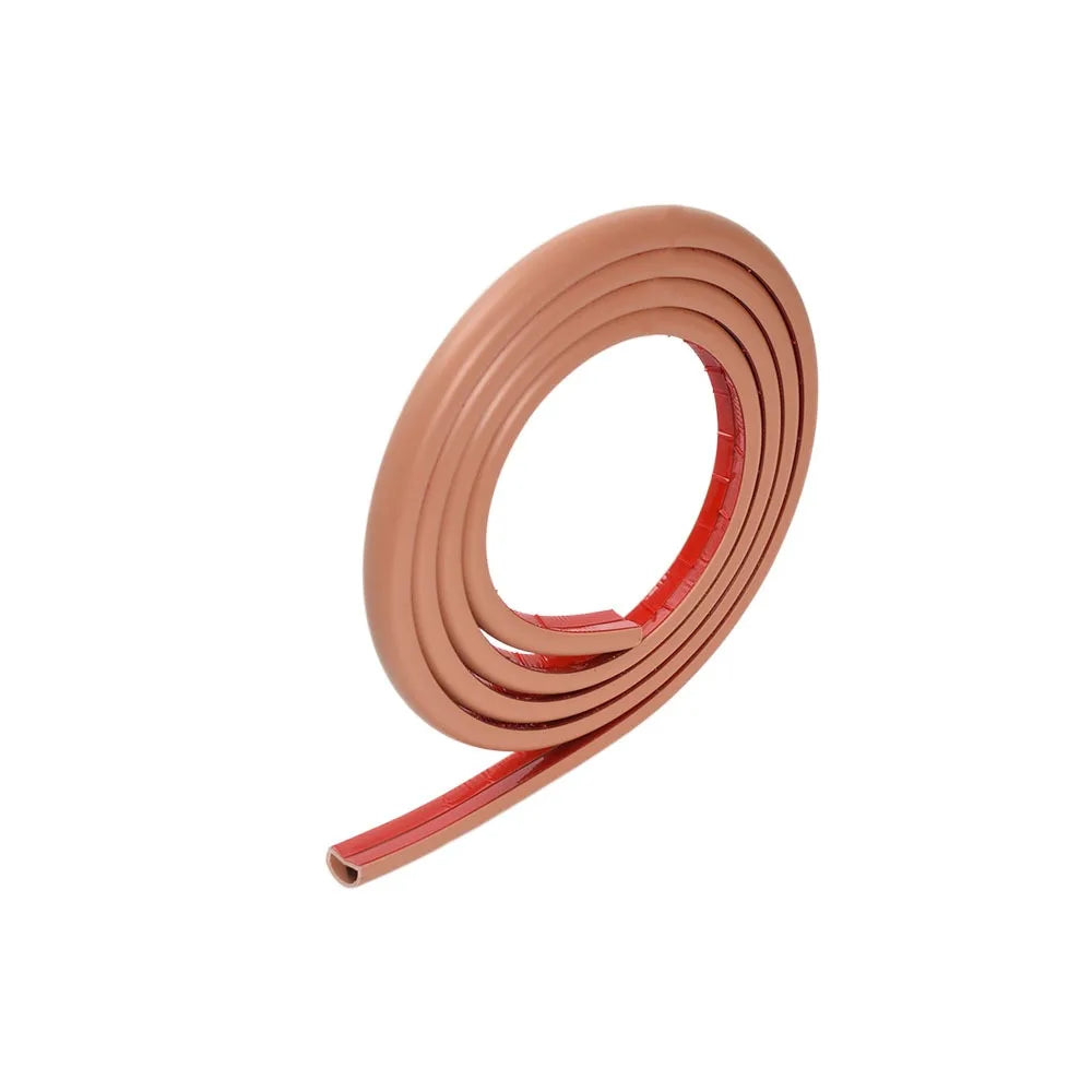 Durable PVC Floor Cord Cover Self-Adhesive Anti-extrusion Anti-extrusion Extension Wiring Duct Protector Power Cable Protector Oasis Select Brown