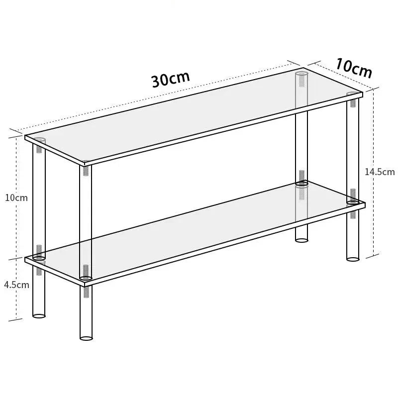 Acrylic Multi-Layer Cosmetics & Perfume Display Shelf Rack
