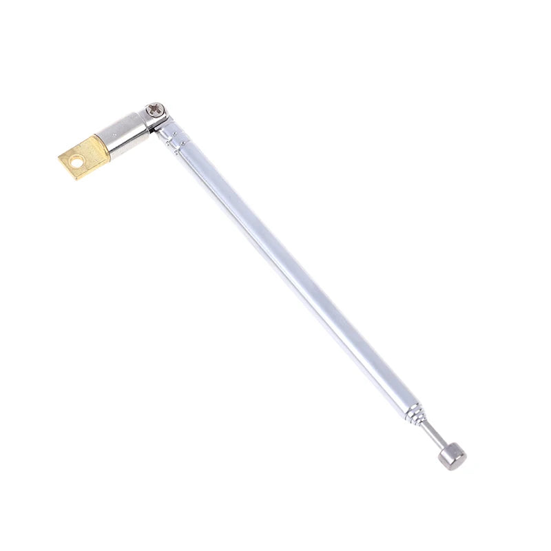 1Pc 37cm 5 Section Telescopic Stainless Steel AM FM Radio Universal Antenna Oasis Select
