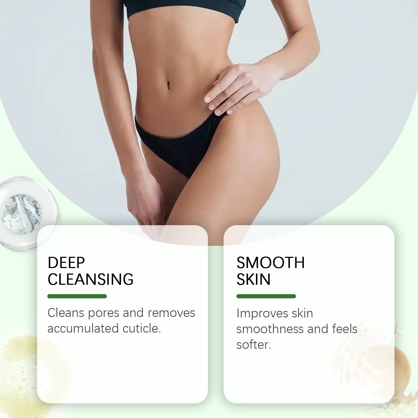 Mandelic Acid Body Clean Scrub Gel Exfoliating Gentle Dead Skin Remover Smoothing Skin Care Hydrating Deep Cleansing Scrub Oasis Select