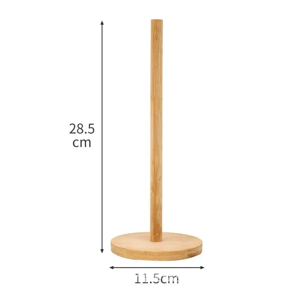 Wooden Vertical Paper Towel Holder – Anti-Skid Kitchen Stand