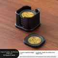 6Pcs Retro PVC Coasters Dining Table Protector Pad Heat Resistant Cup Mat Coffee Tea Hot Drink Mug Placemat Kitchen Accessories Oasis Select 6pcs A2