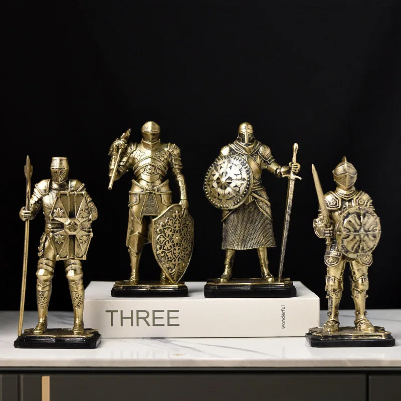 Nordic Vintage Knight Decoration Creative Living Room Office Decoration Home TV Cabinet Decoration Oasis Select