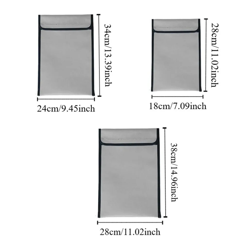 Fireproof Waterproof Faraday Bag Anti-Hacking Signal Blocker Storage Pouch For Phone Tablets Laptop Key Security Faraday Bag Oasis Select