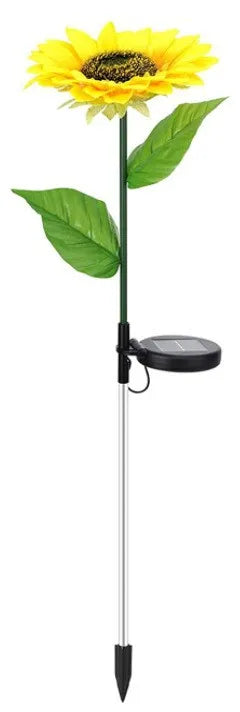 New Waterproof Solar Outdoor Landscape Lights Garden Lights Solar Garden Rose Lights Oasis Select 1 Head Sunflower