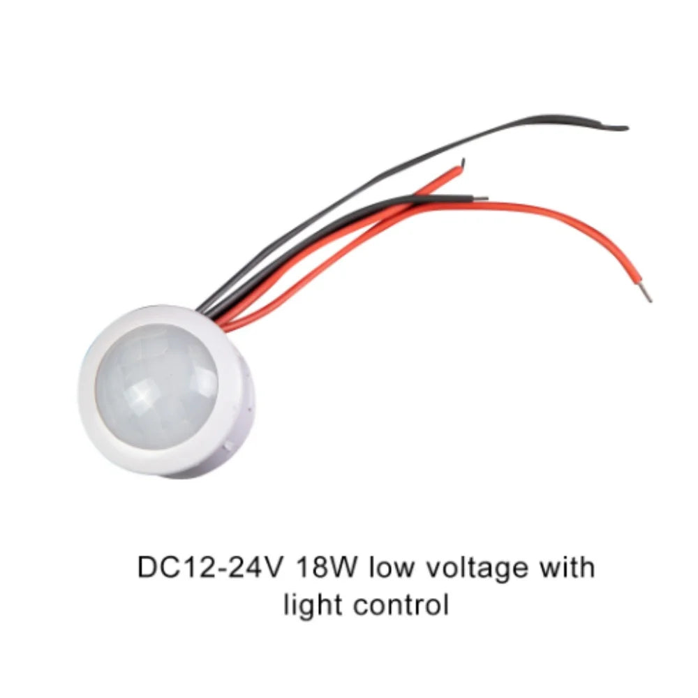 DC12-24V AC110-240V LED Closet PIR Sensor Detector Smart Switch LED PIR Infrared Motion Sensor Detection Automatic Light Switch Oasis Select DC12-24V C