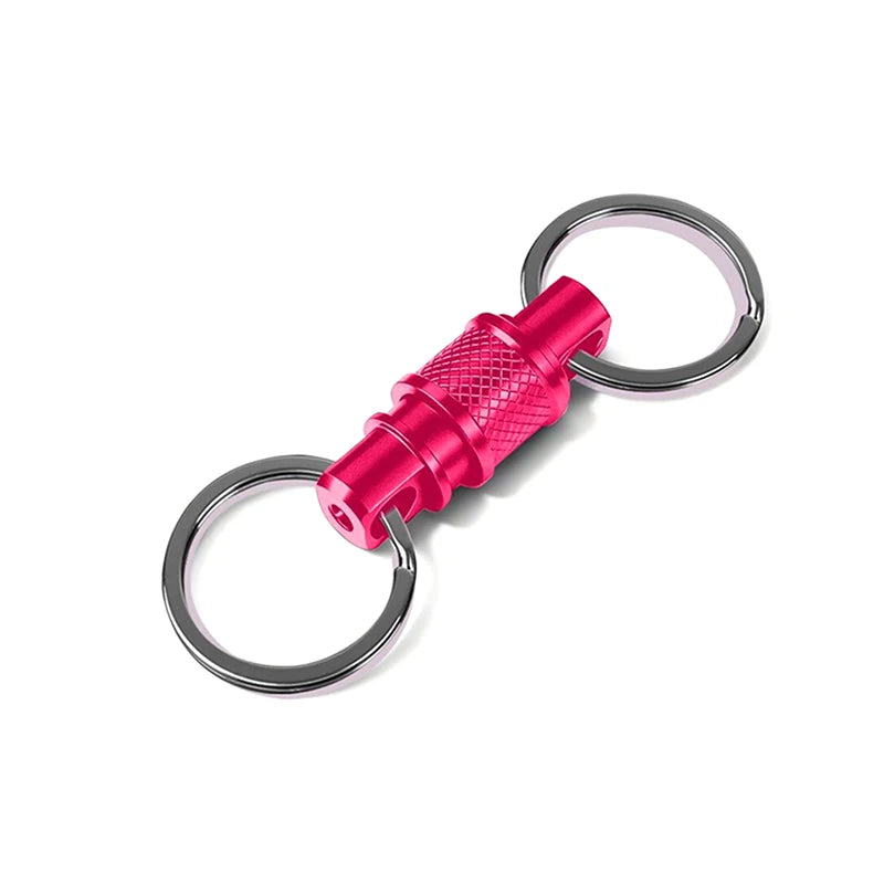 Aluminum Alloy Universal Rotating Buckle 360° Multi-Functional Storage Clip for Bag Key Daily Organizer Accessory Oasis Select Red