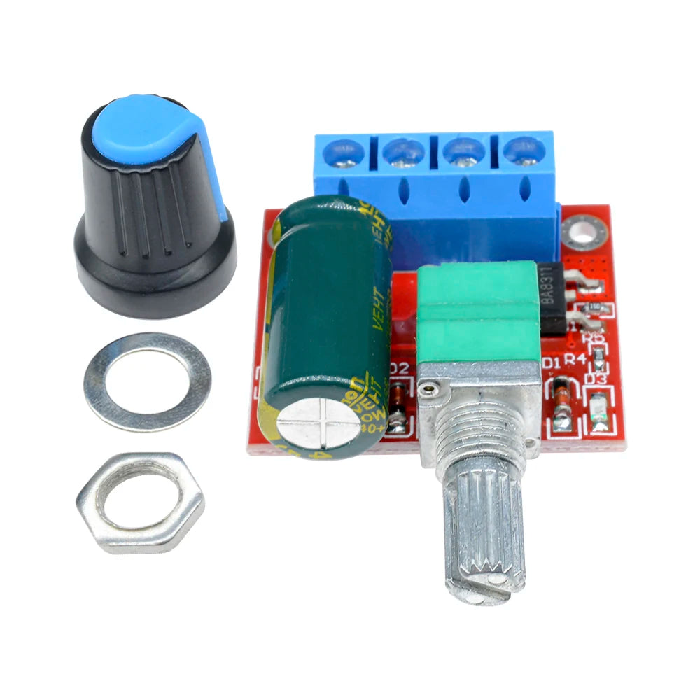 1-5pcs 5A 90W PWM 12V DC Motor Speed Controller Module DC-DC 4.5V-35V Low Voltage Motor Speed Controller Adjustable Drive Module Oasis Select
