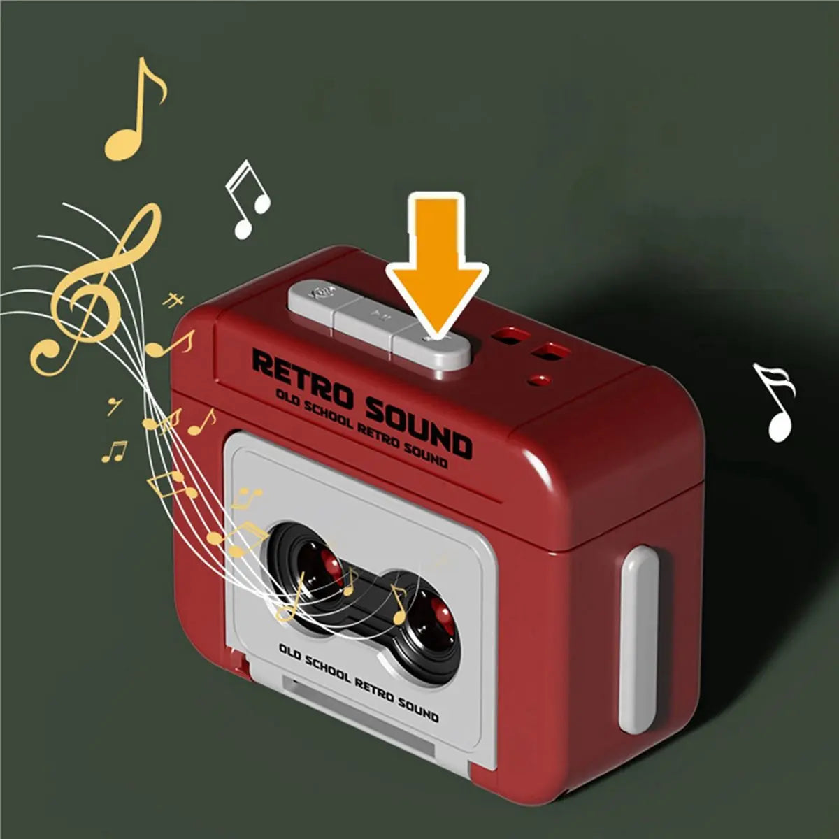 2026-WISH 2X Mini Retro Recorder Keychain Can Record And Play Music Fun Music Box Pendant Personalized Couple Gift,A Oasis Select