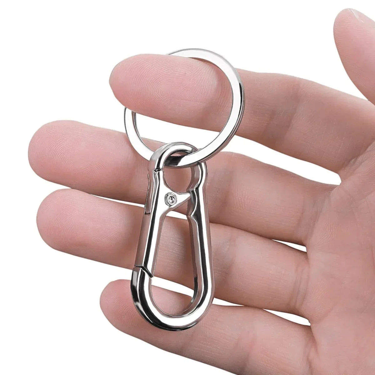 4Pcs Carabiner Clip Keychain Metal Carabiner Shape Key Ring Keyring Key Holder Clips Hook Holder Organizer for Car Keys Finder f Oasis Select