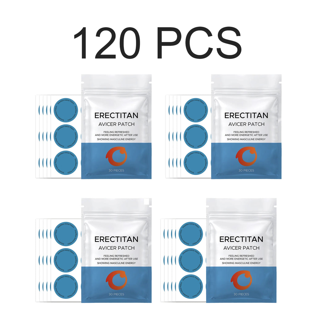 30/60/120x Men Energy Support Patches External Use Men's Daily Refreshing Care Stickers Gentle Energy Support External Stickers Oasis Select 120 PCS