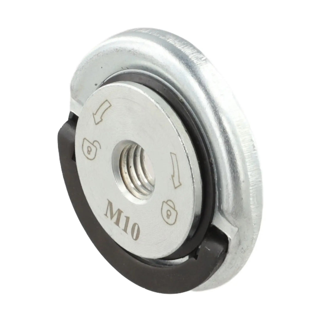 M10 Thread Angle Grinder Quick Release Self-Locking Grinder Pressing Plate Flange Nut Power Chuck Tools Part Oasis Select