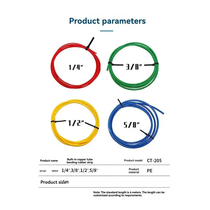 LIKE WISH CT-205 Air Copper Pipe PE Plastic Protector And Bending Tool 4M For Anti-Deformation Pipe Guard Oasis Select